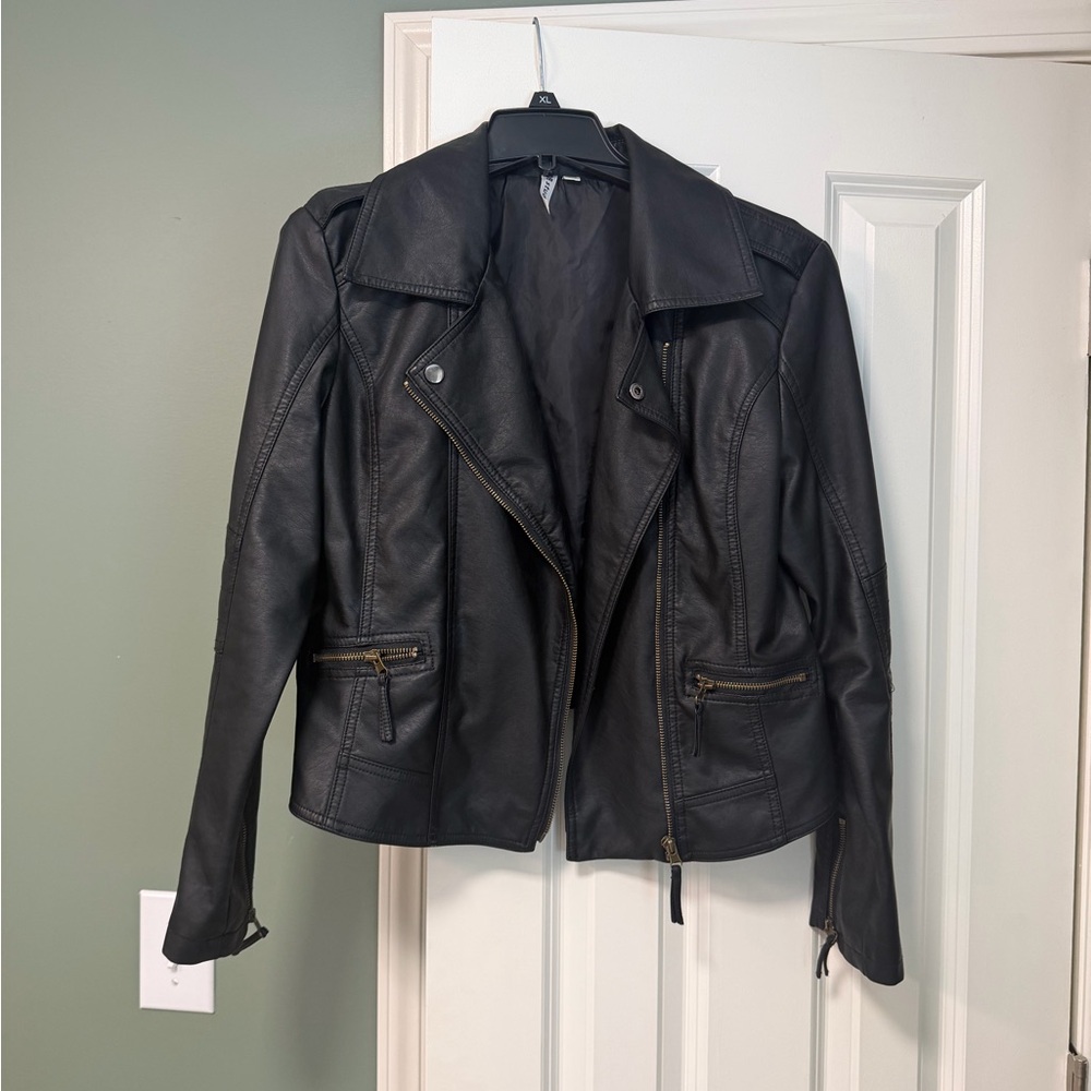 Til Death Black Vegan Leather Moto Jacket